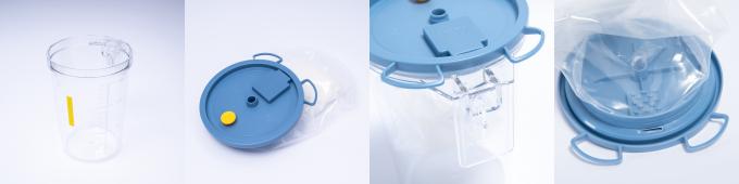 Thùng hút áp suất âm dùng một lần dùng y tế 2000ml với túi thu chất lỏng thải lọc 0